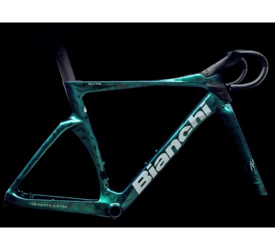 BIANCHI rám Oltre RC - Officina Bianchi - Chameleon Green