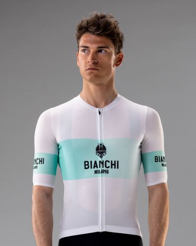 BIANCHI dres REMASTERED bílá