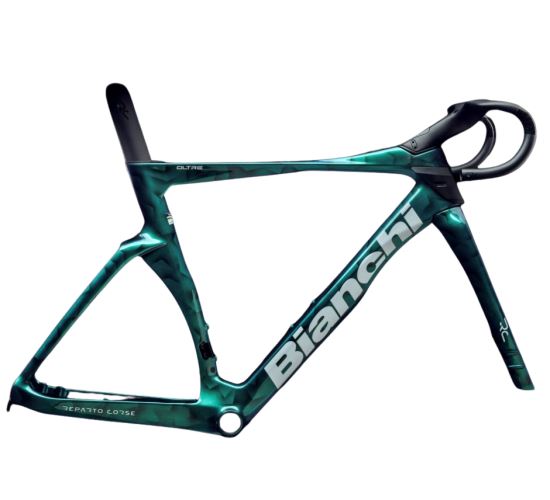 BIANCHI rám Oltre RC - Officina Bianchi - Chameleon Green